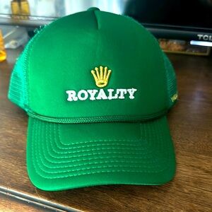 Green Royalty Cap with Gold Crown